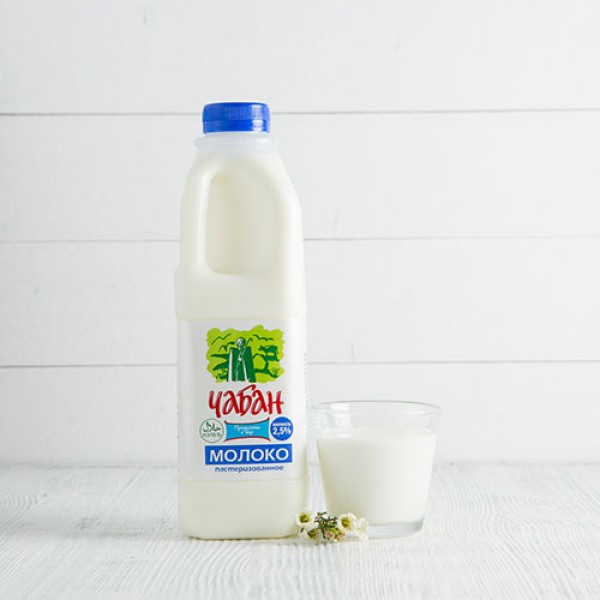 Молоко пастеризованное Чабан 2,5% 1000г