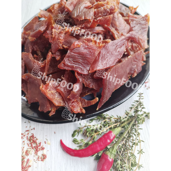 Мясо вяленое сушеное свинина 100г мясные чипсы